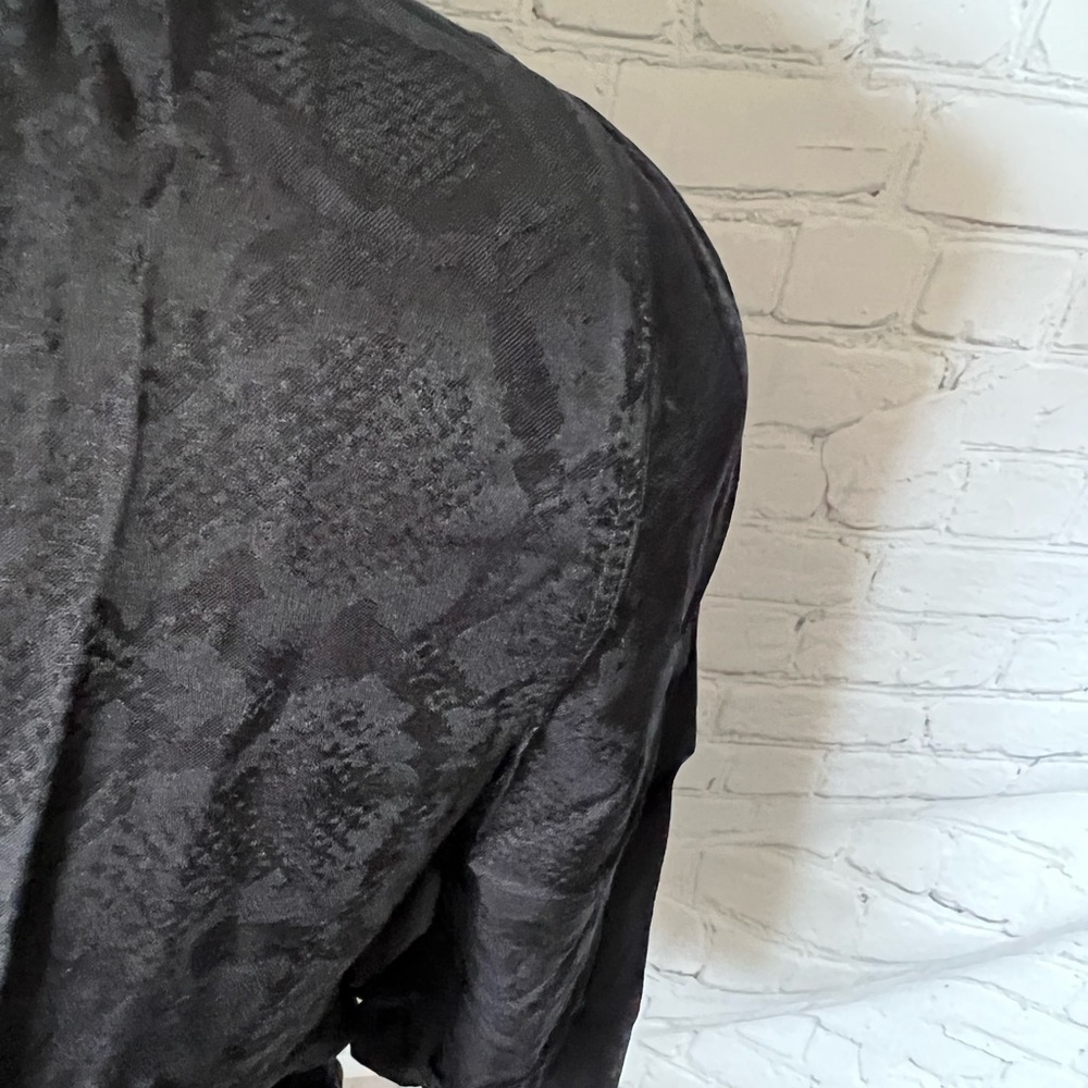 Rails Hillary Snake Jacquard Wrap Front Long Sleeve Blouse - Picture 8 of 11